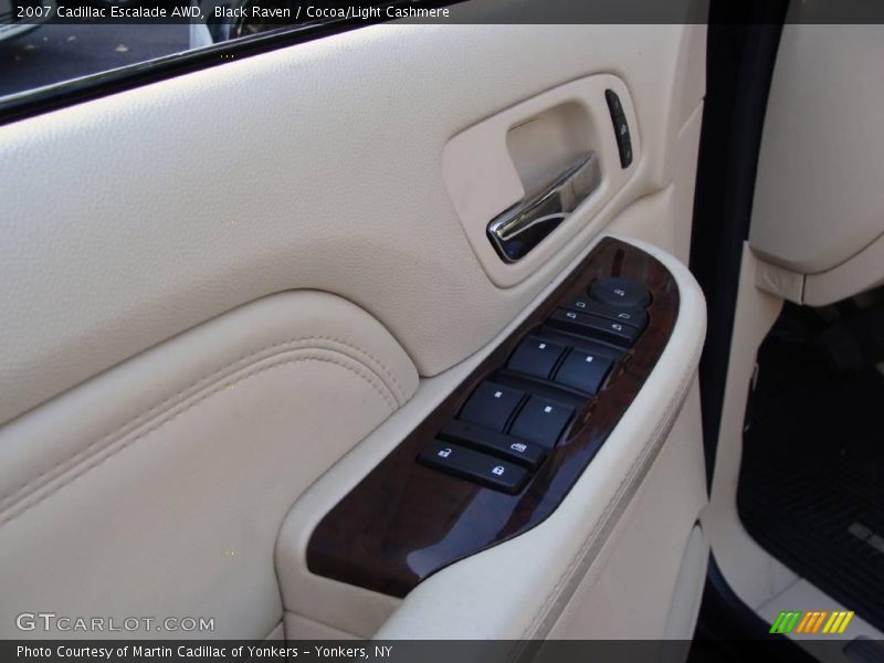 Black Raven / Cocoa/Light Cashmere 2007 Cadillac Escalade AWD