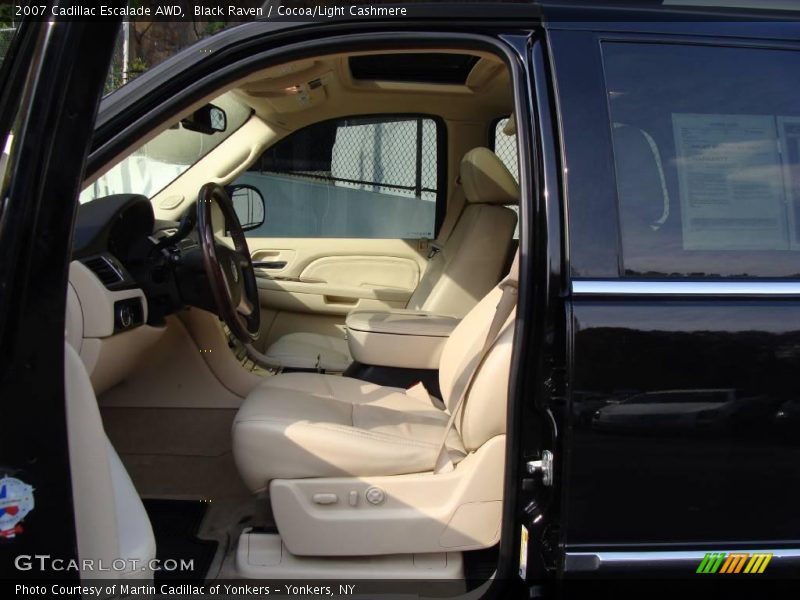 Black Raven / Cocoa/Light Cashmere 2007 Cadillac Escalade AWD