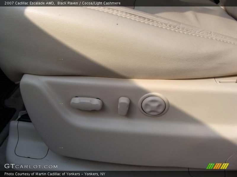 Black Raven / Cocoa/Light Cashmere 2007 Cadillac Escalade AWD