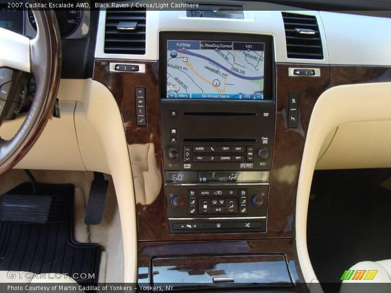 Black Raven / Cocoa/Light Cashmere 2007 Cadillac Escalade AWD