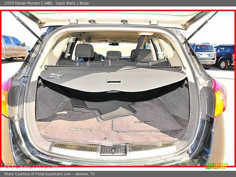 Super Black / Beige 2009 Nissan Murano S AWD
