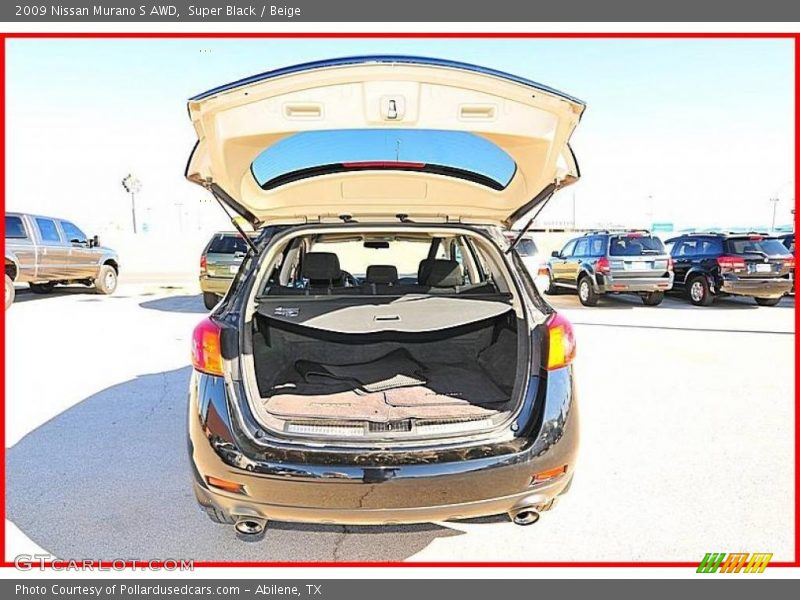 Super Black / Beige 2009 Nissan Murano S AWD