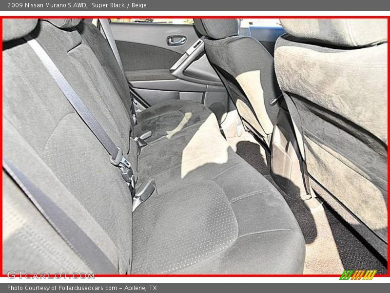 Super Black / Beige 2009 Nissan Murano S AWD