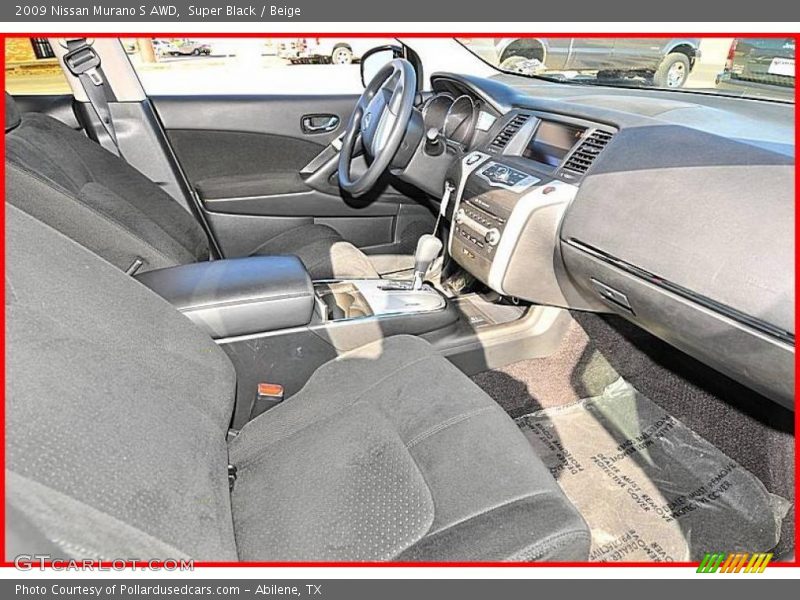 Super Black / Beige 2009 Nissan Murano S AWD