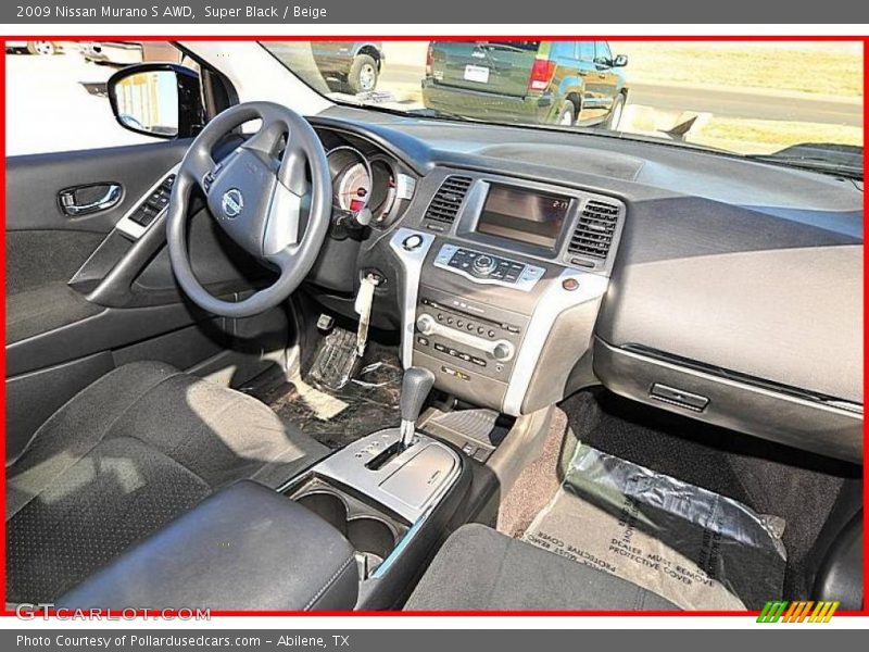 Super Black / Beige 2009 Nissan Murano S AWD