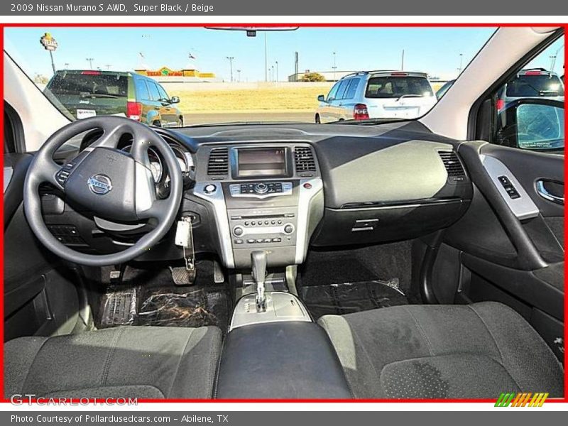 Super Black / Beige 2009 Nissan Murano S AWD