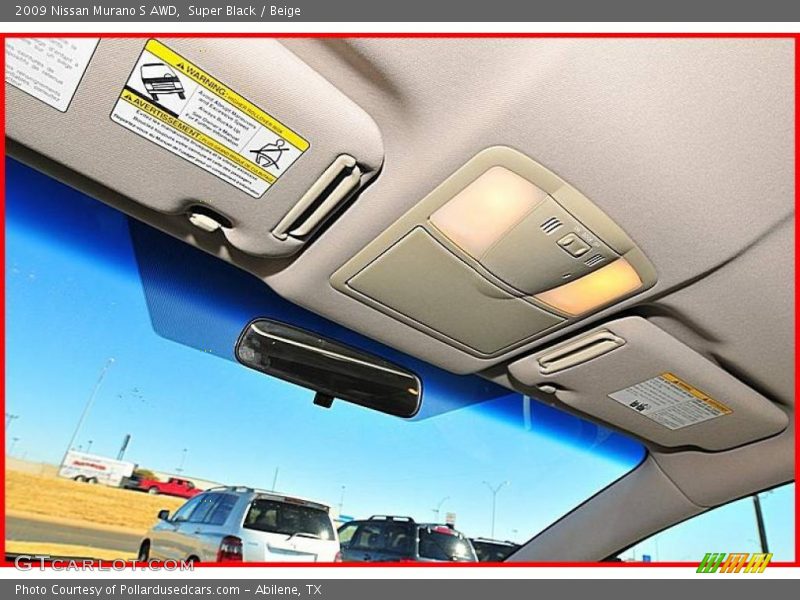Super Black / Beige 2009 Nissan Murano S AWD