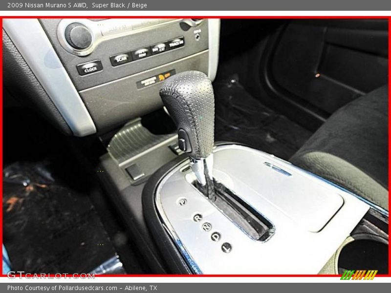 Super Black / Beige 2009 Nissan Murano S AWD