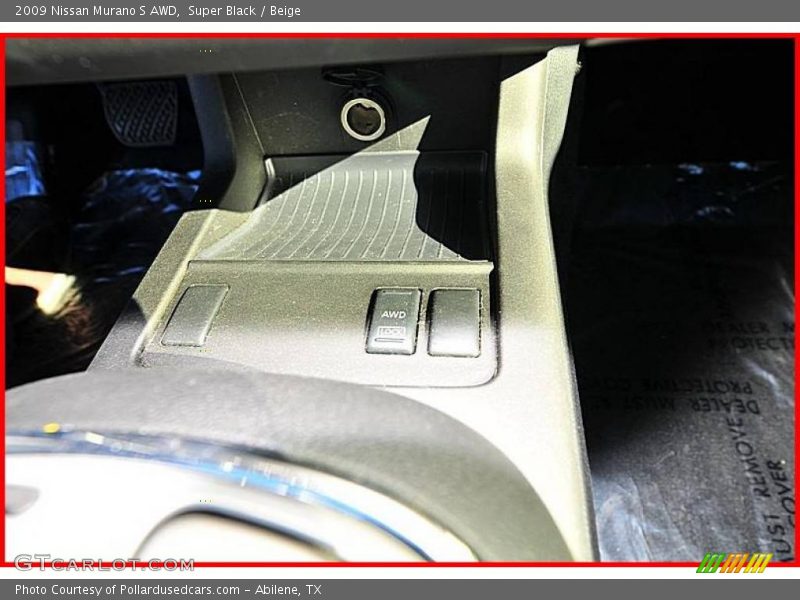 Super Black / Beige 2009 Nissan Murano S AWD