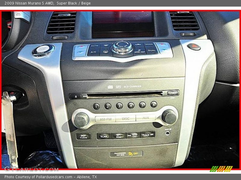 Super Black / Beige 2009 Nissan Murano S AWD