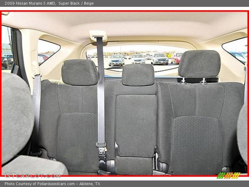 Super Black / Beige 2009 Nissan Murano S AWD