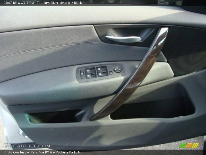 Titanium Silver Metallic / Black 2007 BMW X3 3.0si