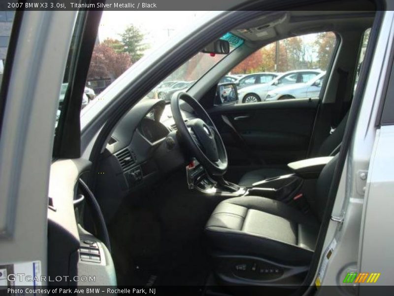 Titanium Silver Metallic / Black 2007 BMW X3 3.0si