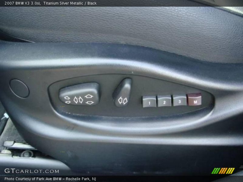 Titanium Silver Metallic / Black 2007 BMW X3 3.0si