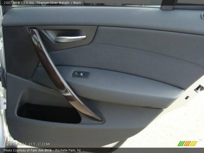 Titanium Silver Metallic / Black 2007 BMW X3 3.0si