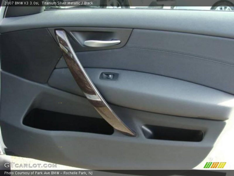 Titanium Silver Metallic / Black 2007 BMW X3 3.0si