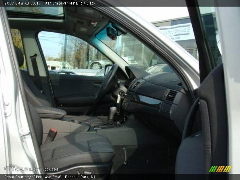 Titanium Silver Metallic / Black 2007 BMW X3 3.0si