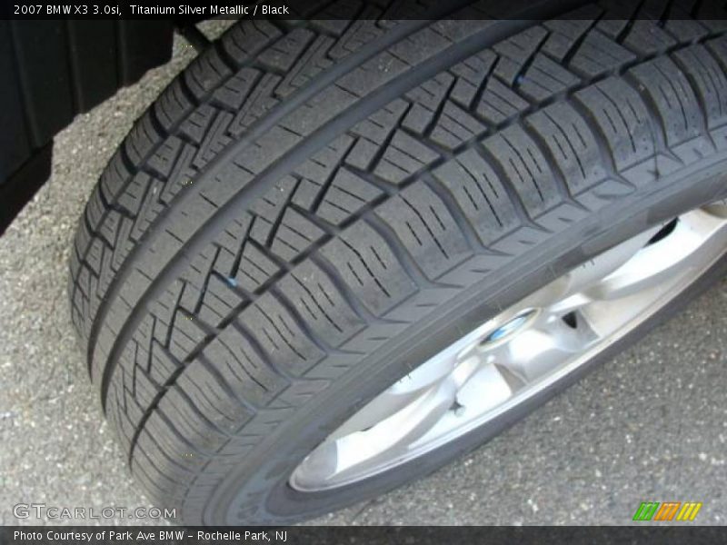 Titanium Silver Metallic / Black 2007 BMW X3 3.0si