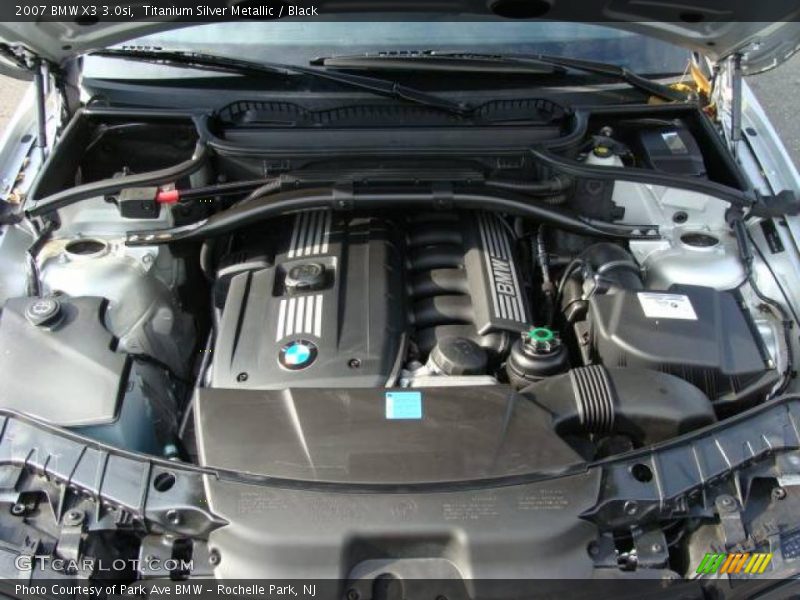 Titanium Silver Metallic / Black 2007 BMW X3 3.0si