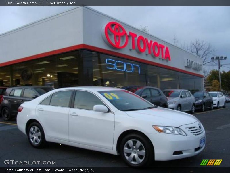 Super White / Ash 2009 Toyota Camry LE