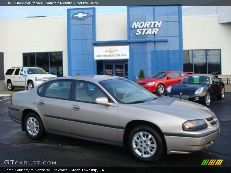 Sandrift Metallic / Neutral Beige 2003 Chevrolet Impala