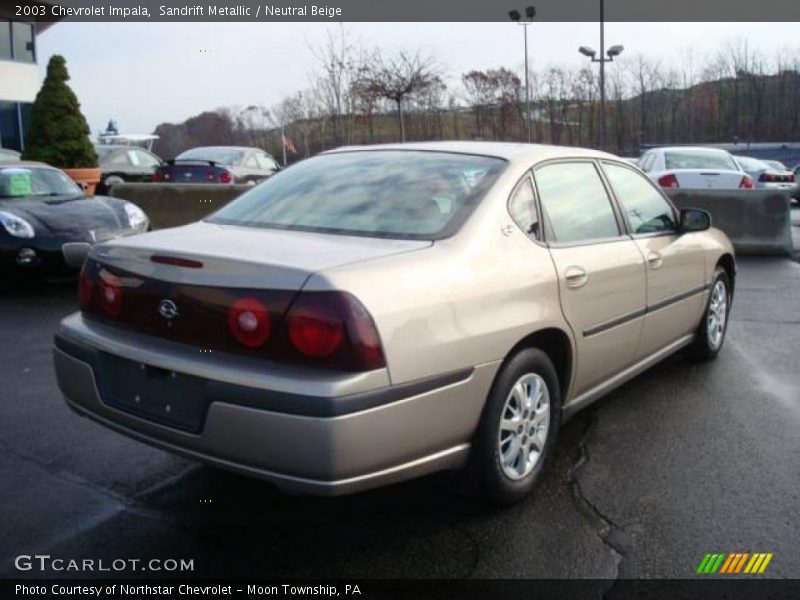 Sandrift Metallic / Neutral Beige 2003 Chevrolet Impala