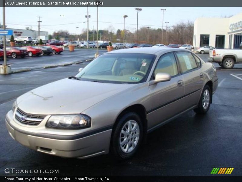 Sandrift Metallic / Neutral Beige 2003 Chevrolet Impala