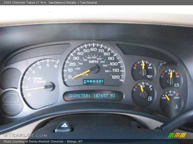 Sandalwood Metallic / Tan/Neutral 2003 Chevrolet Tahoe LT 4x4