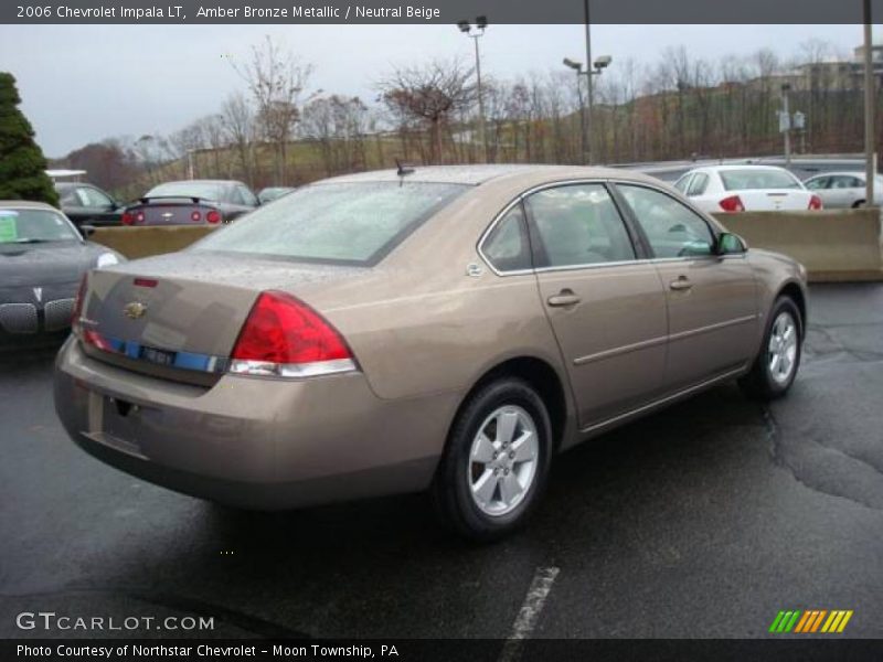 Amber Bronze Metallic / Neutral Beige 2006 Chevrolet Impala LT