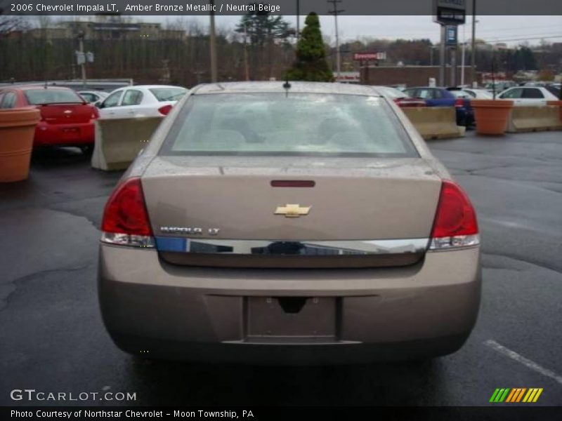 Amber Bronze Metallic / Neutral Beige 2006 Chevrolet Impala LT