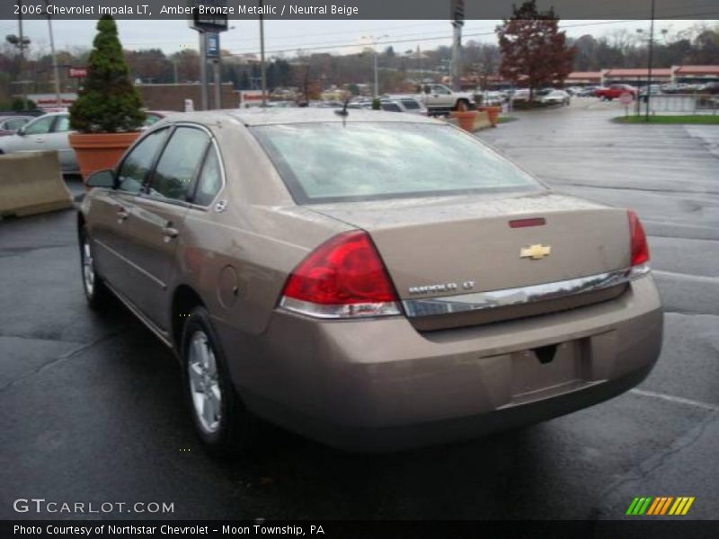 Amber Bronze Metallic / Neutral Beige 2006 Chevrolet Impala LT
