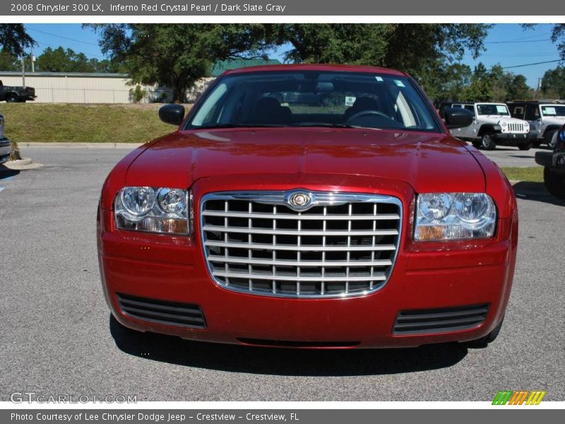 Inferno Red Crystal Pearl / Dark Slate Gray 2008 Chrysler 300 LX