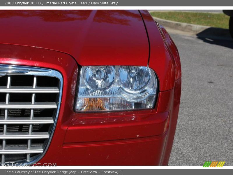 Inferno Red Crystal Pearl / Dark Slate Gray 2008 Chrysler 300 LX