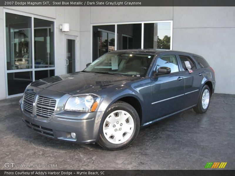 Steel Blue Metallic / Dark Slate Gray/Light Graystone 2007 Dodge Magnum SXT