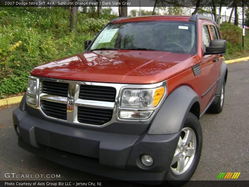Sunburst Orange Pearl / Dark Slate Gray 2007 Dodge Nitro SXT 4x4