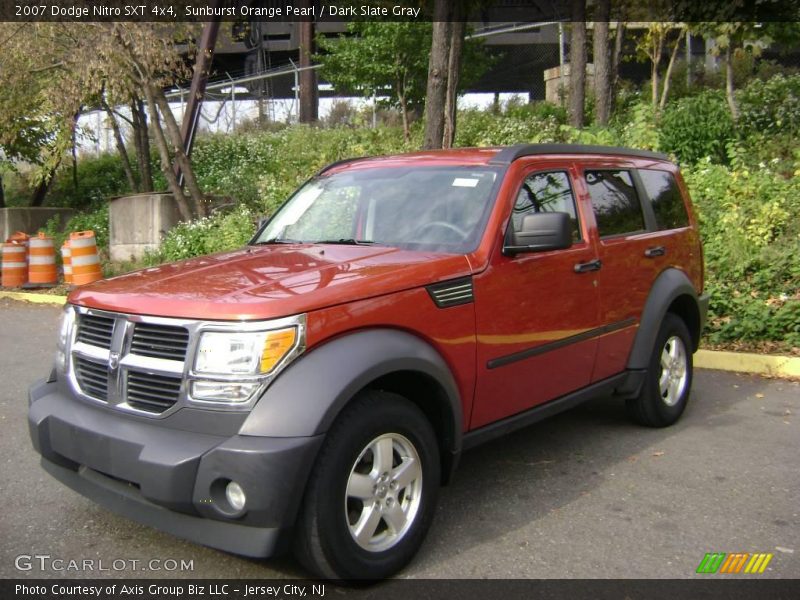 Sunburst Orange Pearl / Dark Slate Gray 2007 Dodge Nitro SXT 4x4