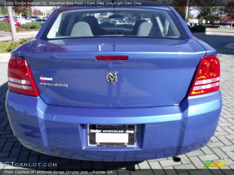 Marathon Blue Pearl / Dark Slate Gray/Light Slate Gray 2008 Dodge Avenger SE
