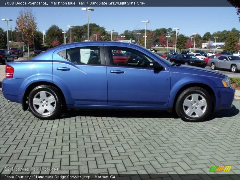 Marathon Blue Pearl / Dark Slate Gray/Light Slate Gray 2008 Dodge Avenger SE