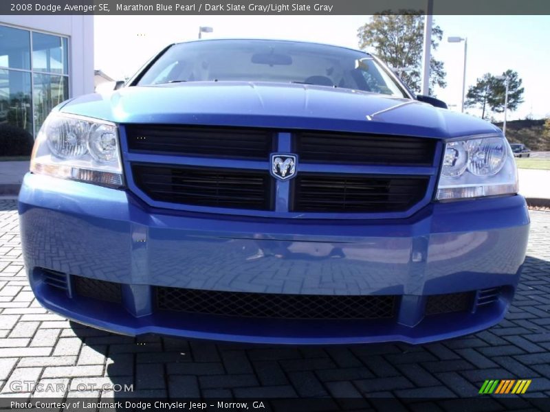 Marathon Blue Pearl / Dark Slate Gray/Light Slate Gray 2008 Dodge Avenger SE