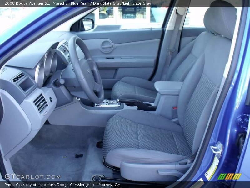 Marathon Blue Pearl / Dark Slate Gray/Light Slate Gray 2008 Dodge Avenger SE