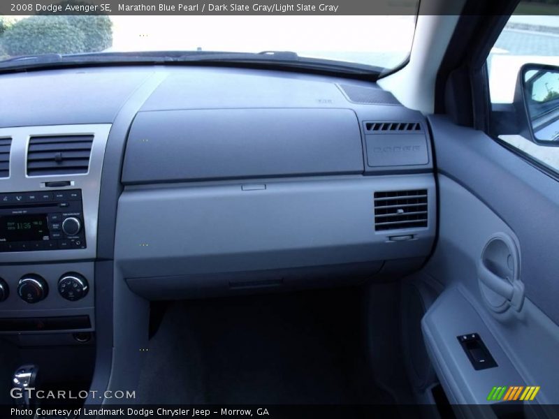 Marathon Blue Pearl / Dark Slate Gray/Light Slate Gray 2008 Dodge Avenger SE
