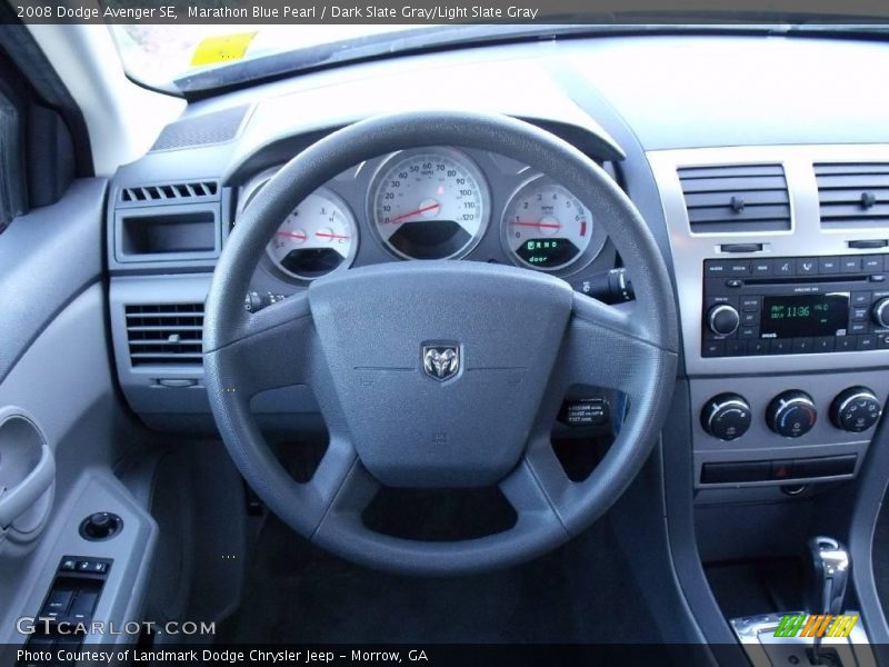 Marathon Blue Pearl / Dark Slate Gray/Light Slate Gray 2008 Dodge Avenger SE