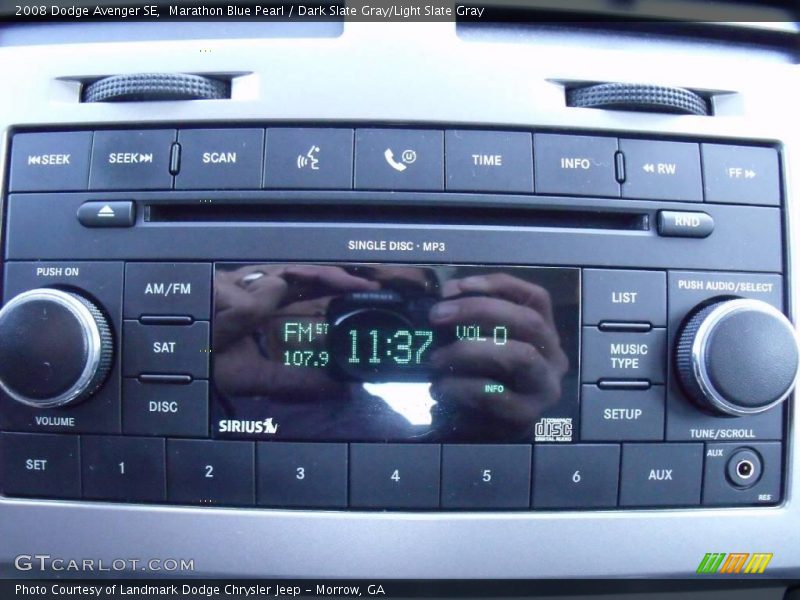 Marathon Blue Pearl / Dark Slate Gray/Light Slate Gray 2008 Dodge Avenger SE