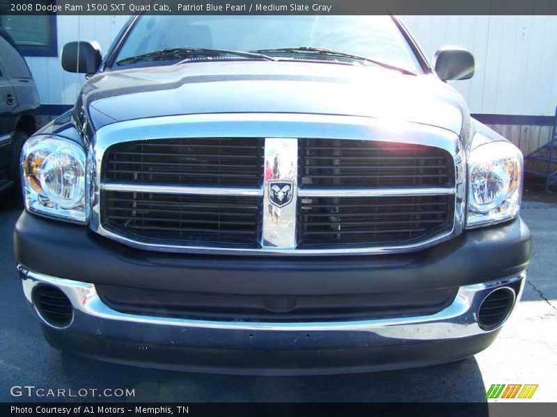 Patriot Blue Pearl / Medium Slate Gray 2008 Dodge Ram 1500 SXT Quad Cab