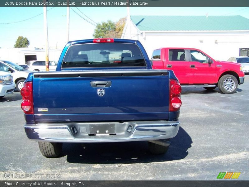 Patriot Blue Pearl / Medium Slate Gray 2008 Dodge Ram 1500 SXT Quad Cab