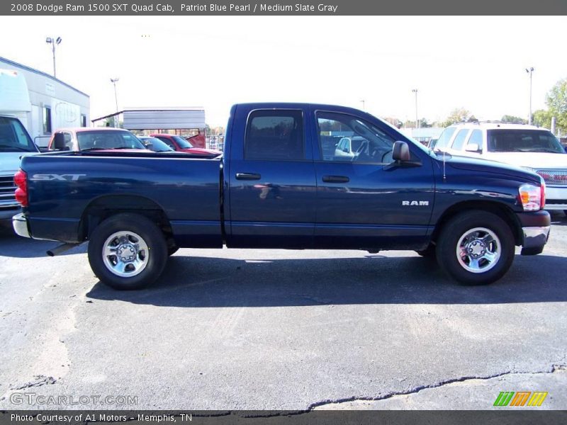 Patriot Blue Pearl / Medium Slate Gray 2008 Dodge Ram 1500 SXT Quad Cab