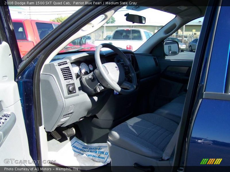 Patriot Blue Pearl / Medium Slate Gray 2008 Dodge Ram 1500 SXT Quad Cab