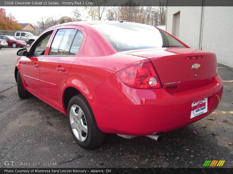 Victory Red / Gray 2008 Chevrolet Cobalt LS Sedan