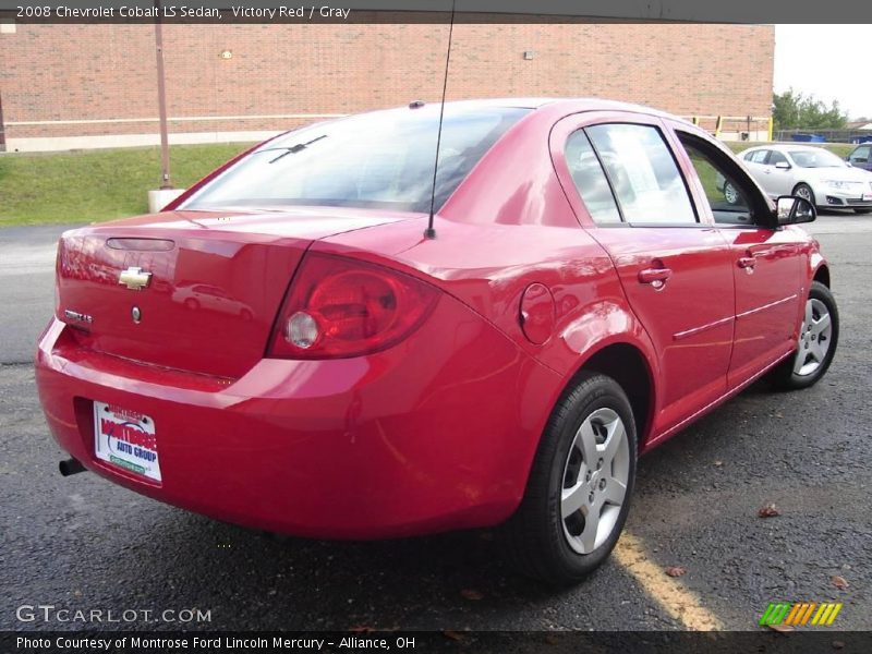 Victory Red / Gray 2008 Chevrolet Cobalt LS Sedan