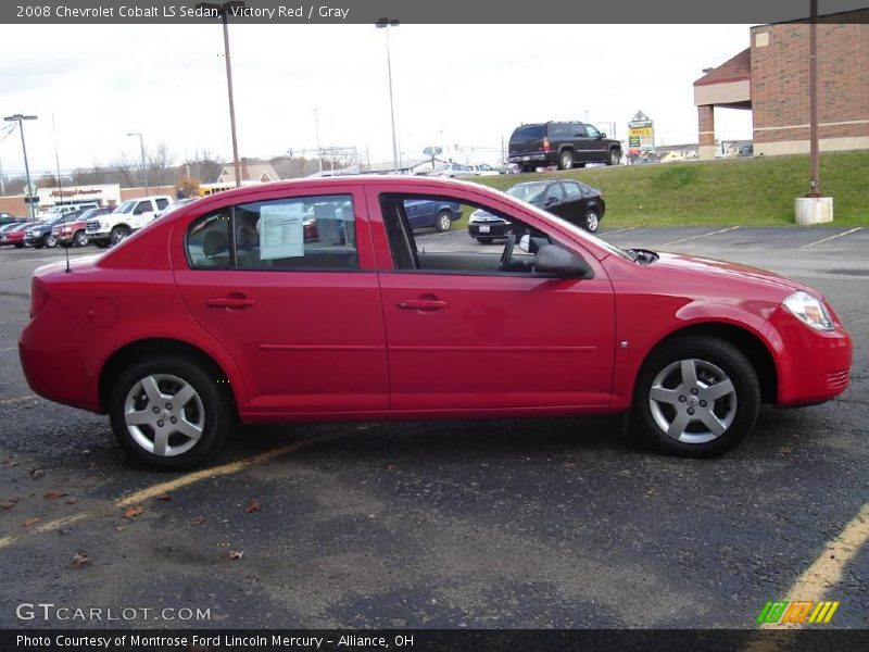 Victory Red / Gray 2008 Chevrolet Cobalt LS Sedan